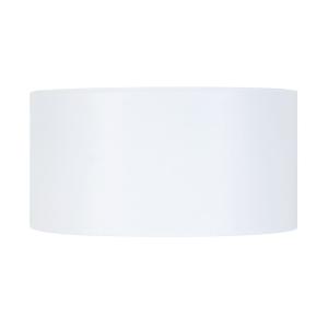 Abat-jour TOSEL ,tissu,Blanc , H 25xD45x P 45cm