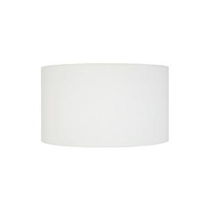Abat-jour TOSEL ,tissu,Blanc  ,H19xD30xP30cm