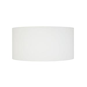 Abat-jour TOSEL ,tissu,Blanc  , H19xD35xP 35cm