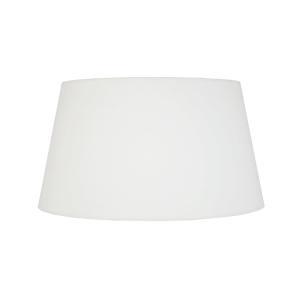 Abat-jour TOSEL ,tissu,Blanc  ,H23xD35xP40cm