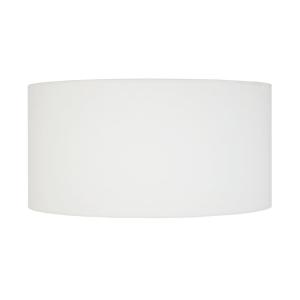 Abat-jour TOSEL ,tissu,Blanc  , H25xD45xP 45cm