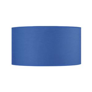 Abat-jour TOSEL ,tissu,Bleu,H22xD40xP40cm