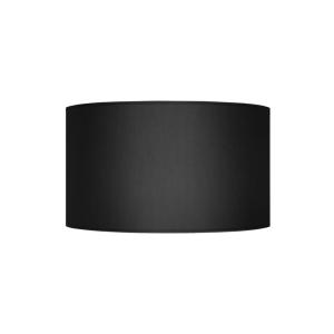 Abat-jour TOSEL ,tissu,Noir ,H 19xD30x P 30cm