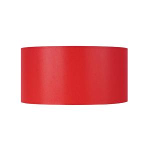 Abat-jour TOSEL ,tissu,Rouge ,H19xD35xP35cm