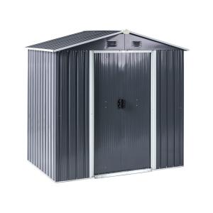 Abri d'extérieur 194 cm 118 cm gris graphite