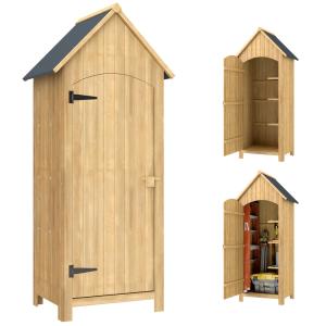 Abri de jardin en bois avec toit bitumé naturel