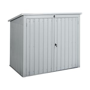 Abri de jardin métal 158 cm 96 cm gris clair