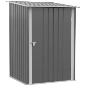 Abri de jardin remise outils acier ondulé gris