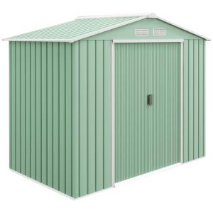 Abri de jardin remise pour outils avec fondation acier vert…