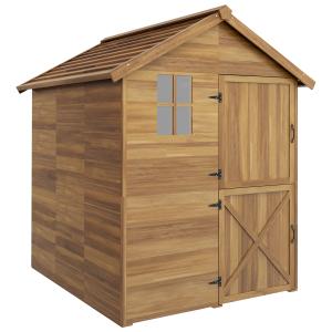 Abri de jardin toit étanche en bois naturel