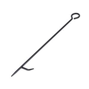 Accessoire de cheminée en acier pour manipuler les braises