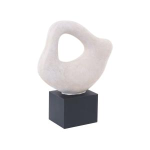 Accessoire décoratif céramique blanc cassé