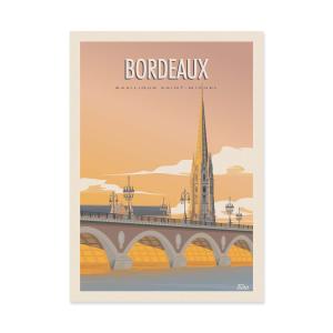 Affiche 30x40 cm - Bordeaux - TuroMemoriesStudio