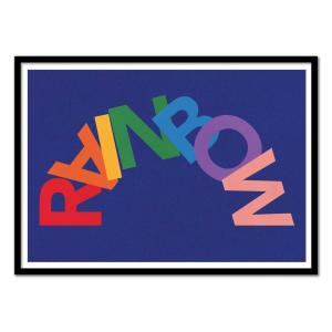 Affiche 30x40 cm et cadre noir - Art-Poster -Rainbow - Rosi…