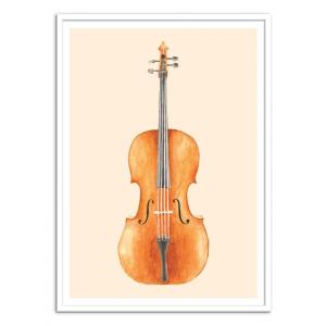 Affiche 30x40 cm et cadre noir - Cello - Florent Bodart