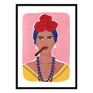 Affiche 30x40 cm et cadre noir - La Cubana - Maja Tomljanov…