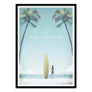 Affiche 30x40 cm et cadre noir - Visit California - Henry R…