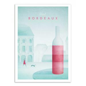 Affiche 30x40 cm - Visit Bordeaux - Henry Rivers
