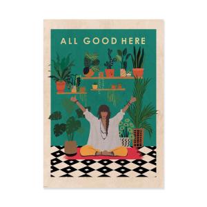 Affiche 50x70 cm - All good here - Wall Chart Co