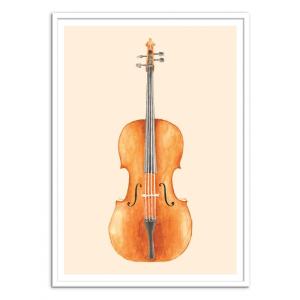 Affiche 50x70 cm et cadre noir - Cello - Florent Bodart