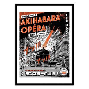 Affiche 50x70 cm et cadre noir - Tokyo-Paris Opéra - Paihem…