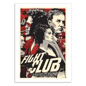 Affiche 50x70 cm - Fight Club -  Joshua Budich