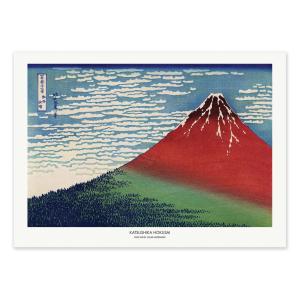 Affiche 50x70 cm - Fine Wind, Clear Morning - Katsushika Ho…