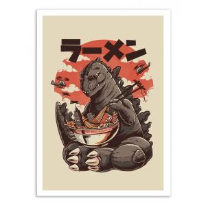 Affiche 50x70 cm - Kaiju's Ramen - Ilustrata