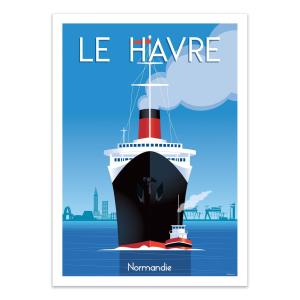 Affiche 50x70 cm - Le Havre Normandie V3 - Raphael Delerue