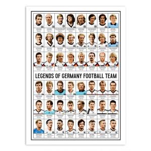 Affiche 50x70 cm - Legends of Germany Football team - Olivi…