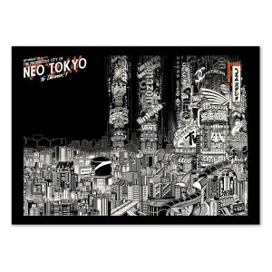 Affiche 50x70 cm - Neo Tokyo - Paiheme studio