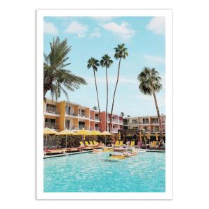 Affiche 50x70 cm - Palm Springs hotel - Gal Design