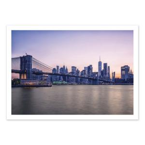 Affiche 50x70 cm - Pink New-York - Manjik Pictures