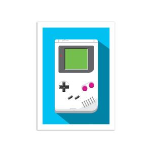 Affiche 50x70 cm - Retro Gamer : Game Boy - Olivier Bourder…