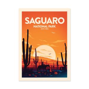 Affiche 50x70 cm - Saguaro National Park - Studio Inception