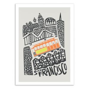 Affiche 50x70 cm - San Francisco - Fox and Velvet