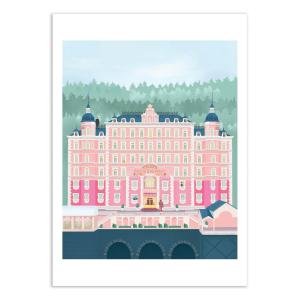 Affiche 50x70 cm - The Grand Budapest Hotel - Petra Lizde