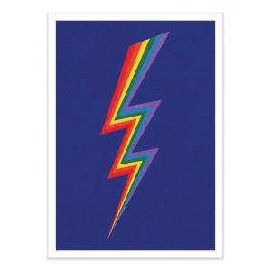 Affiche 50x70 cm - Thunder Rainbow - Rosi Feist