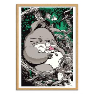Affiche 50x70 cm - Totoro -  Joshua Budich