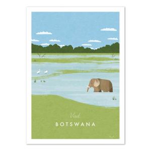 Affiche 50x70 cm - Visit Botswana - Henry Rivers