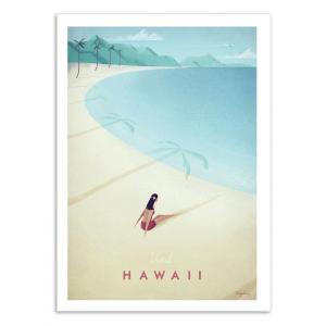 Affiche 50x70 cm - Visit Hawaii - Henry Rivers