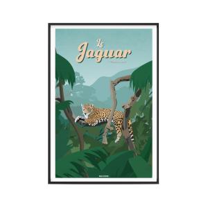 Affiche Animaux - Le Jaguar 30 x 40 cm