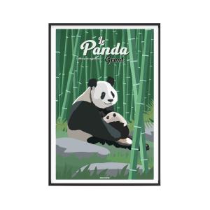 Affiche Animaux - Le Panda géant 30 x 40 cm