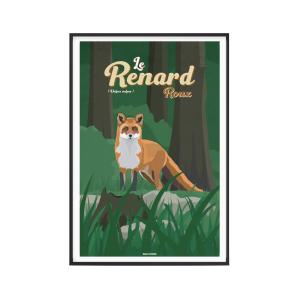 Affiche Animaux - Le Renard roux 30 x 40 cm