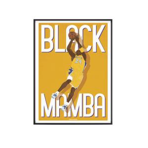 Affiche Basket - Kobe Black Mamba 30 x 40 cm