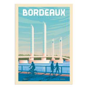 Affiche Bordeaux  30x40 cm