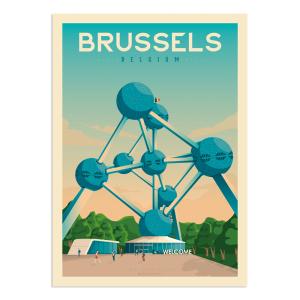 Affiche Bruxelles  50x70 cm