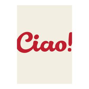 Affiche Ciao" 50x70cm"