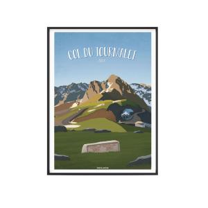 Affiche Cyclisme - Affiche col du Tourmalet 40 x 60 cm
