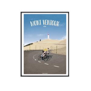 Affiche Cyclisme - Affiche Mont Ventoux 30 x 40 cm